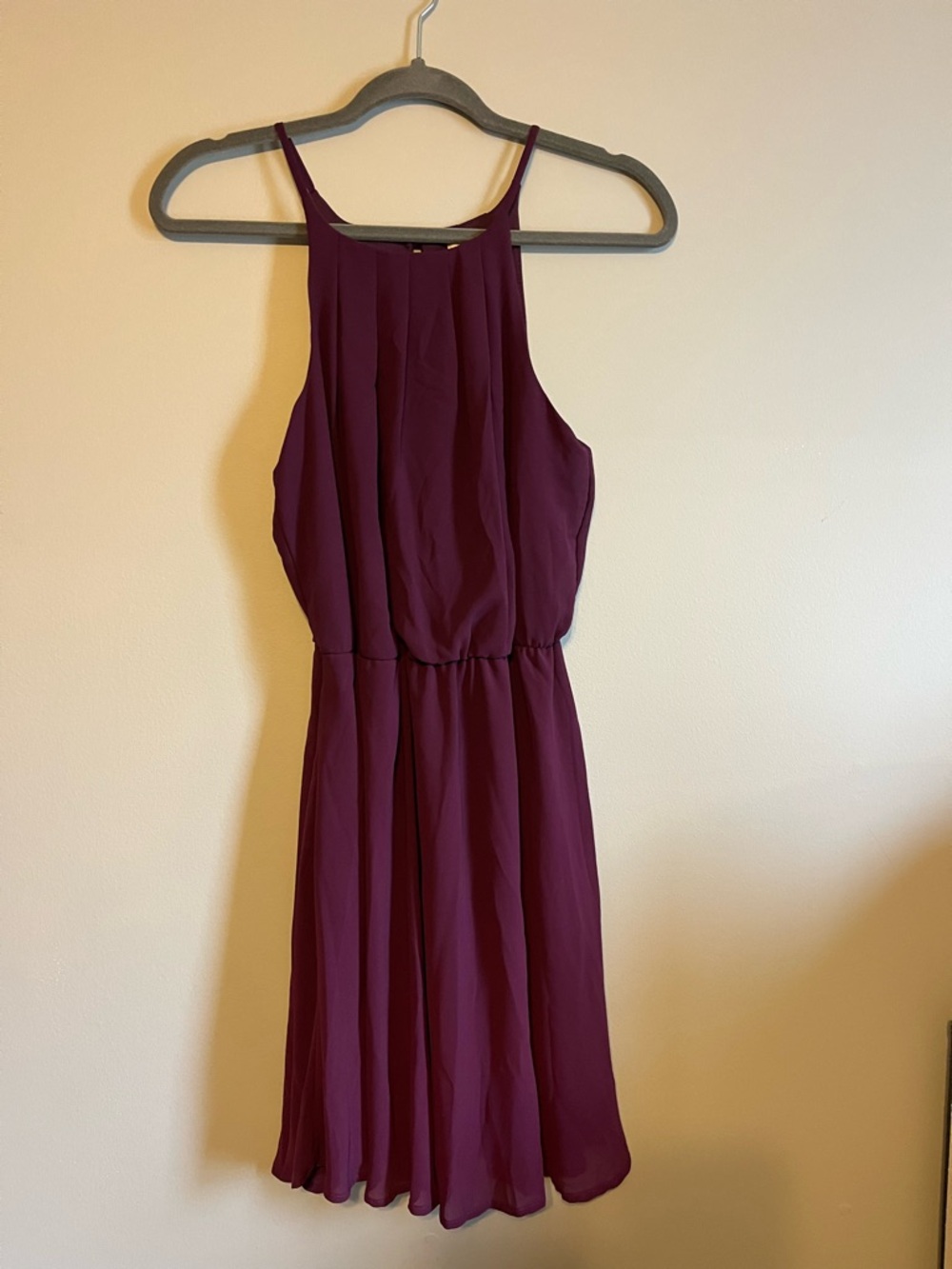 NWT Francesca’s Dark purple mini dress